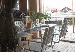 Bord B31 84 | Mörkröd Lackad Ek, Svart
