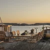 Bord B31 84 + 2 st Fåtölj A2 Matgrupp | Vitlackad Ek