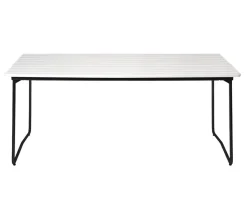 Bord B31 170 | Vitlackad Ek, Svart