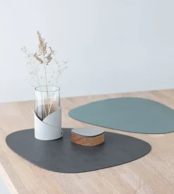 Bordstablett Curve Dubbelsidig | Anthracite/Pastel Green