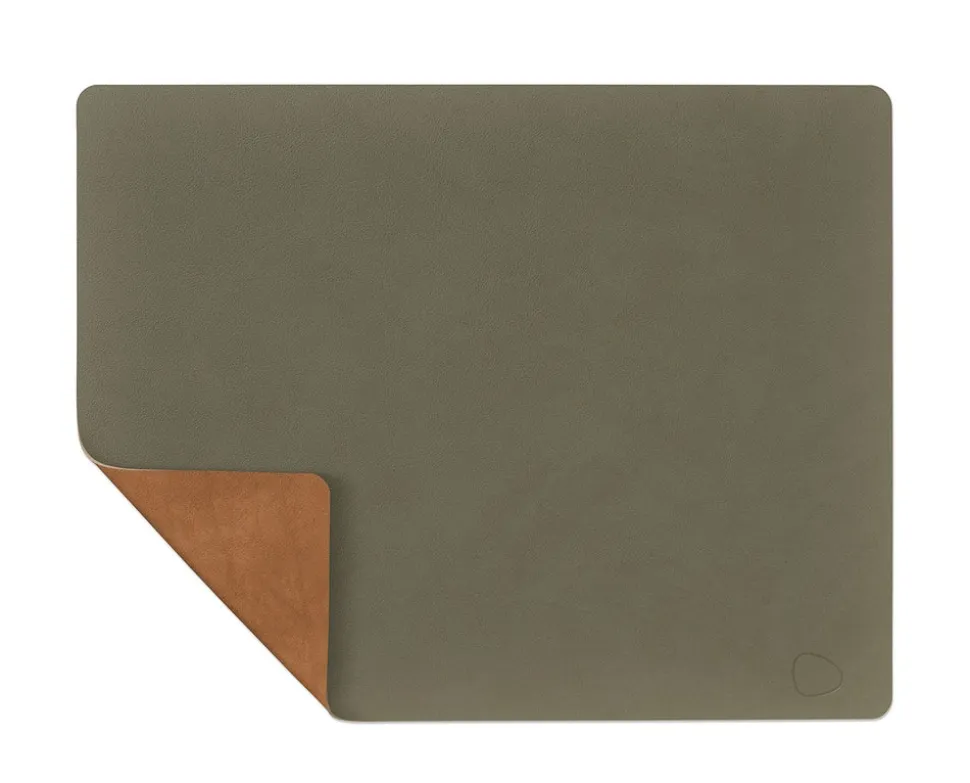 Bordstablett Square Dubbelsidig | Army Green/Nature