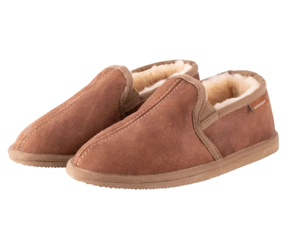 Bosse Fårskinnstofflor Antique Cognac | Storlek 40