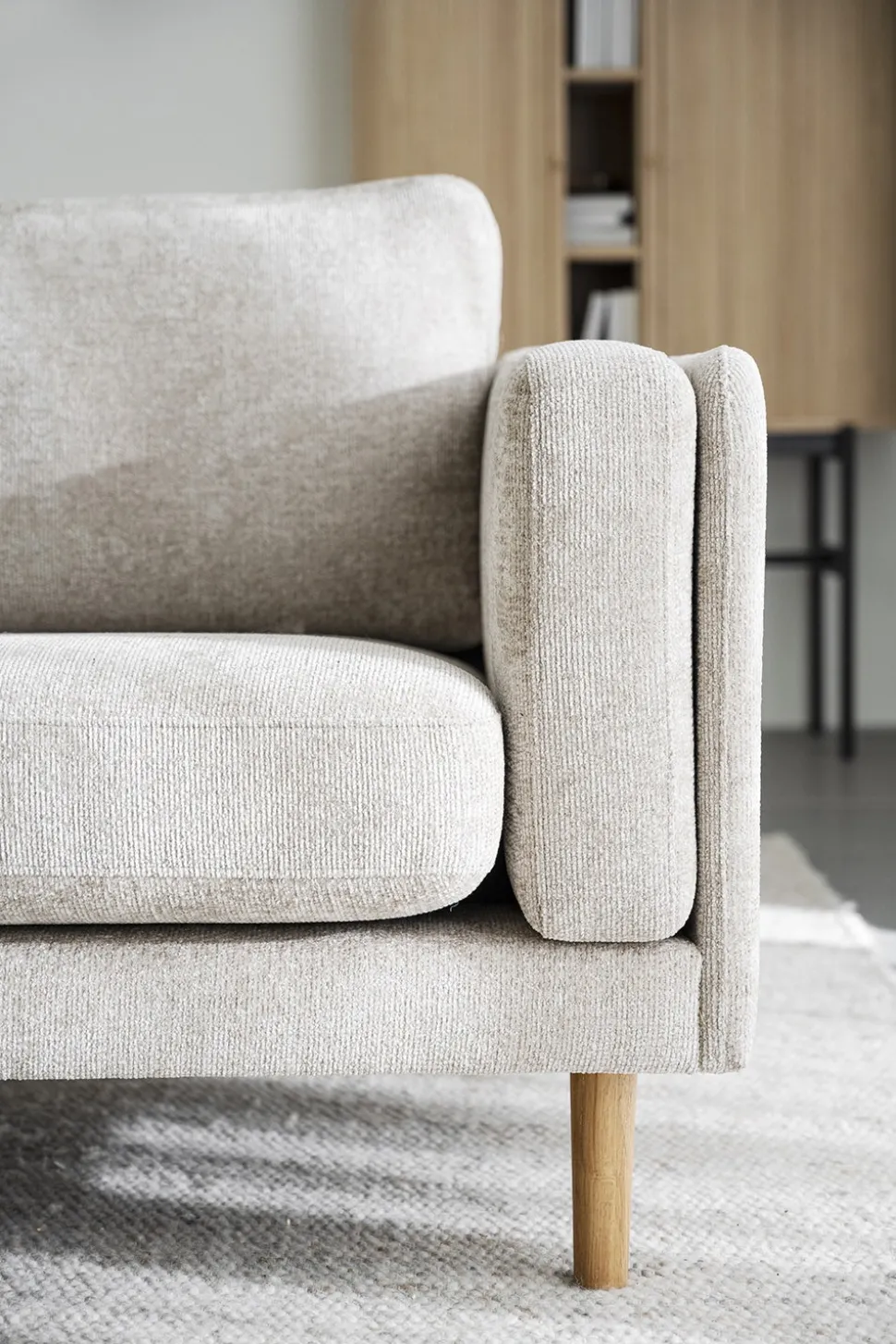 Braden Soffa 3-sits | Ljusbeige, Ek