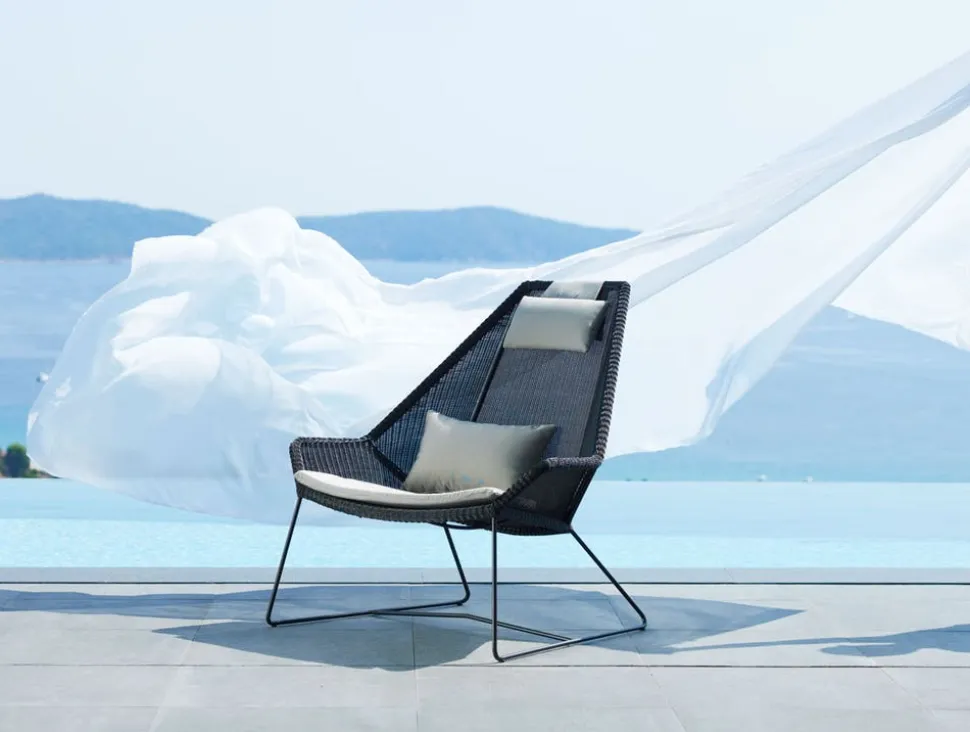 Breeze Fåtölj Hög | White/ Grey