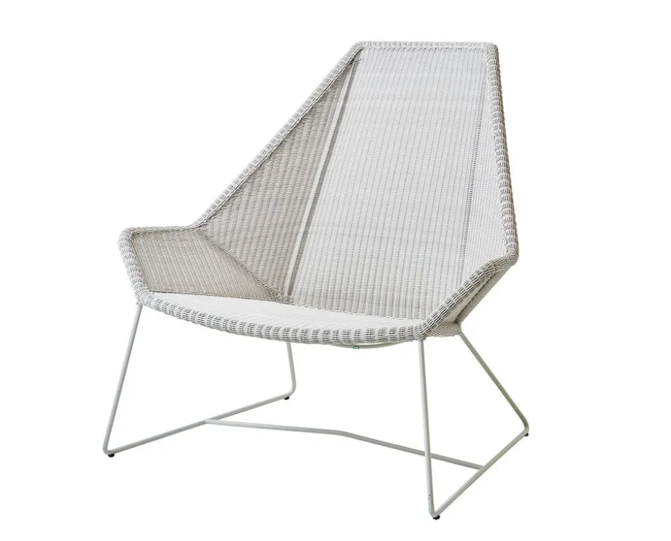 Breeze Fåtölj Hög | White/ Grey