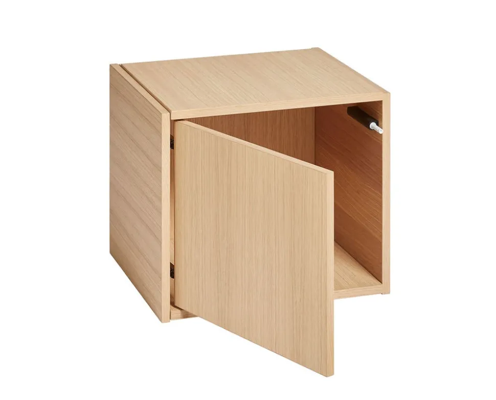 Bricks Modul Cube Dörr Vänster | Vitpigmenterad Ek