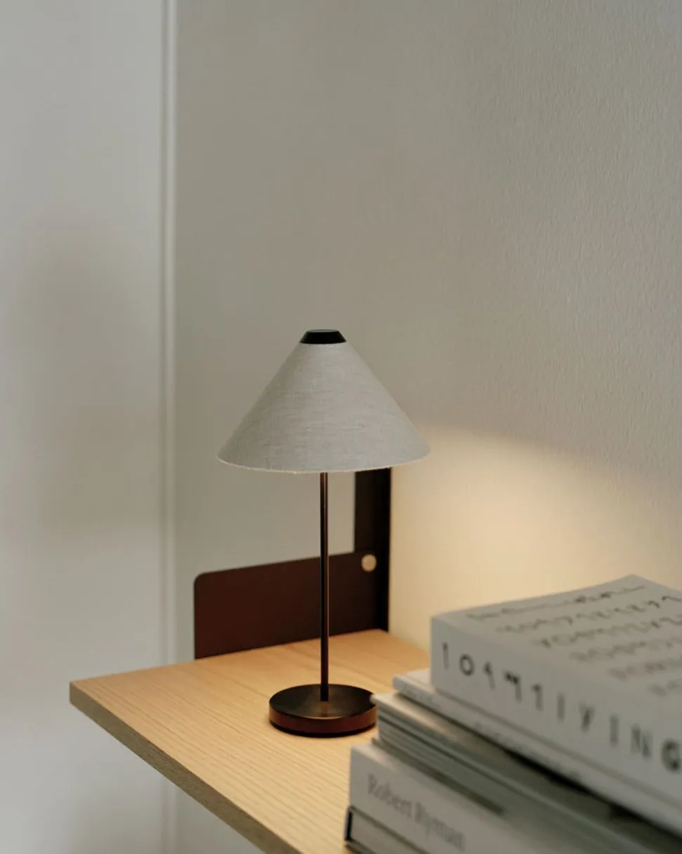 Brolly Portabel Bordslampa | Beige Canvas