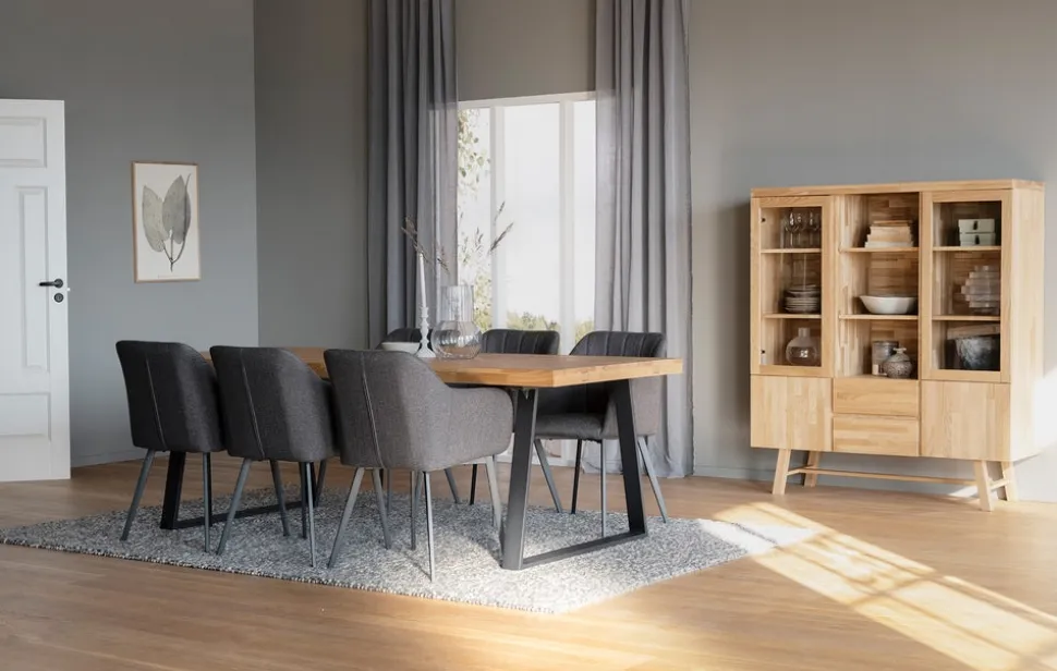 Brooklyn Matbord 220 Ek | U-stativ