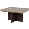 Brooksville Soffbord Kvadrat | Brun Marmor / Brun Ek