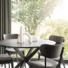 Calverton Matbord Ø120 | Svartbetsad Ek