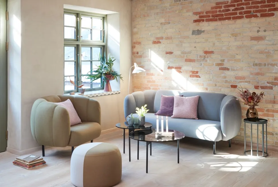 Cape 3-sits soffa m sömmar Barnum 24