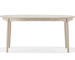 Carl Bord Ø 115 | Delad Skiva, Ljus Mattlackad Ek