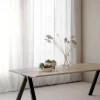 Carradale Matbord | 220 Svart Ek, V-Ben