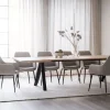 Carradale Matbord | 220 Svart Ek, V-Ben