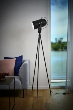 Carronade II Golvlampa | Svart Ek