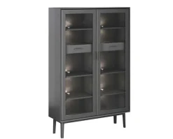 CASØ 700 Vitrin | Svartbetsad Ek