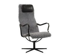 Chic Fåtölj | Metall, Fårskinn