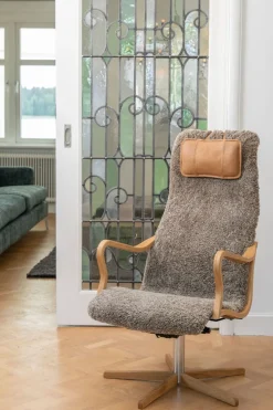 Chic Fåtölj | Metall, Läder