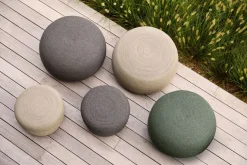 Circle Fotpall Ø75 | Dark Grey
