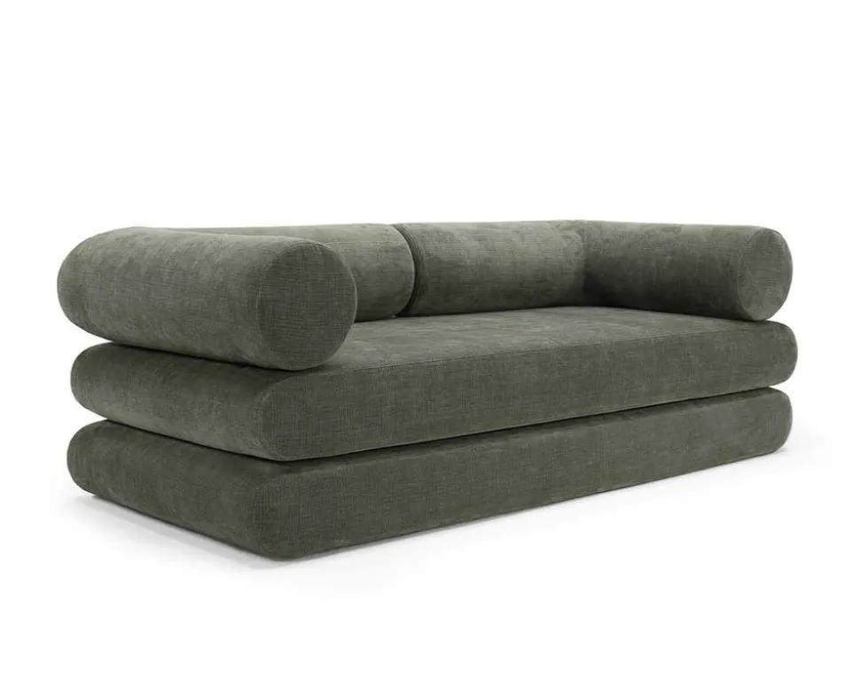 Circlus Bäddsoffa L-kuddar | 413 Esina Olive Green