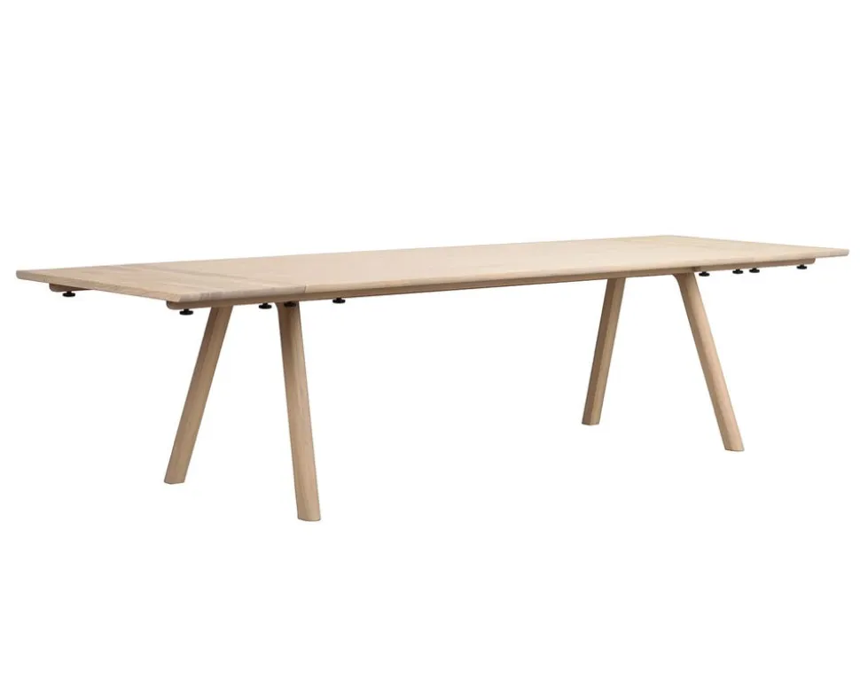 Clapperton Matbord 220x95 | Vitpigmenterad Ek