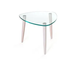 Clear Soffbord 55 | Vitpigmenterad Ek