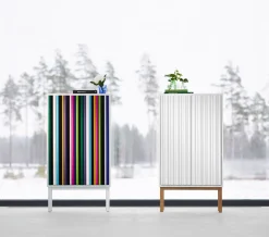 Collect 2013 Skåp Högt | Vit / Oljad Ek