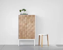 Collect 2016 Skåp Högt | Vitpigmenterad Ek