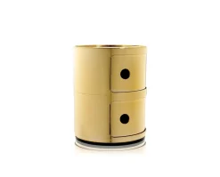 Componibili 2 lådor Guld metallic