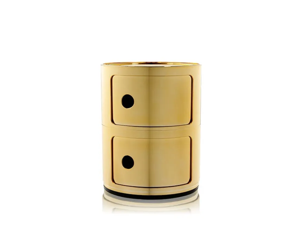 Componibili 2 lådor Guld metallic