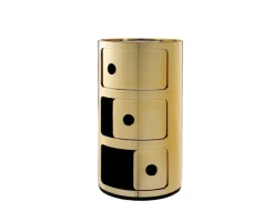 Componibili 3 lådor Guld metallic