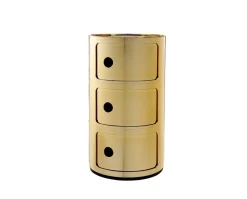Componibili 3 lådor Guld metallic