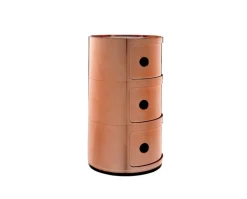 Componibili 3 lådor Koppar metallic