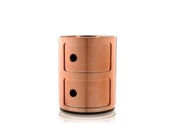 Componibili 2 lådor Koppar metallic