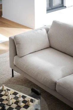Corwin Divansoffa m Schäslong H | Tyg Rita 1 Ljusbeige