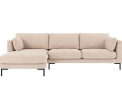 Corwin Divansoffa m Schäslong V | Tyg Rita 1 Ljusbeige