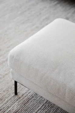 Corwin Fotpall | Tyg Rita 1 Ljusbeige