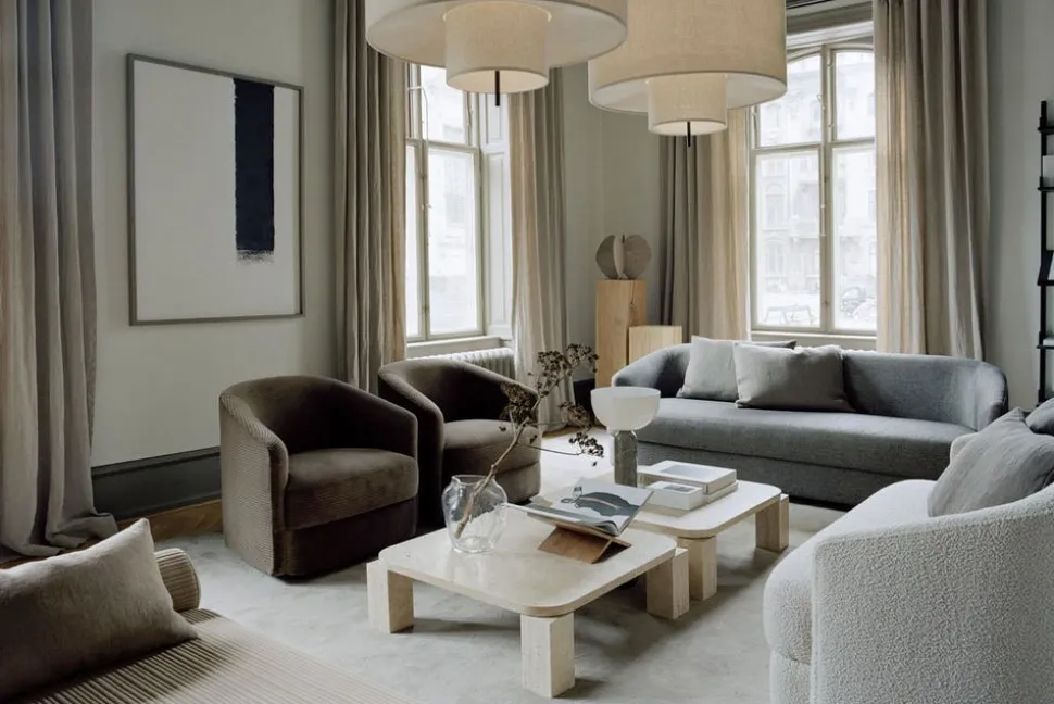 Covent Loungefåtölj | Barnum Dark Taupe, Fast Track