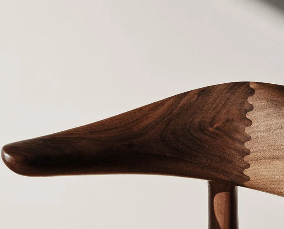 Cow Horn stol Soavé, walnut,oak