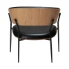 Crib Loungestol | Vintage Black konstläder | Ek