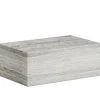 Cubism Soffbord | Large | Silver Travertine