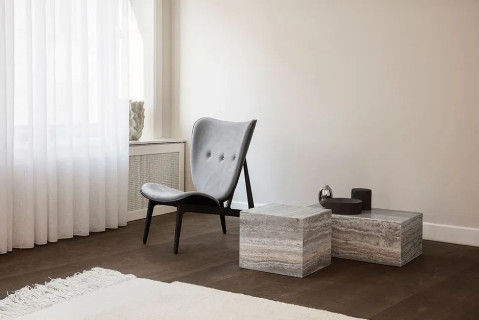 Cubism Soffbord | Large | Silver Travertine