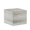 Cubism Soffbord | Small | Silver Travertine