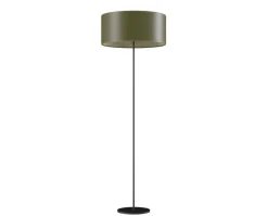 Cylinder Golvlampa Läder | 50 cm | Grass Green