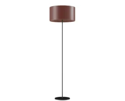 Cylinder Golvlampa Läder | 42 cm | Oak