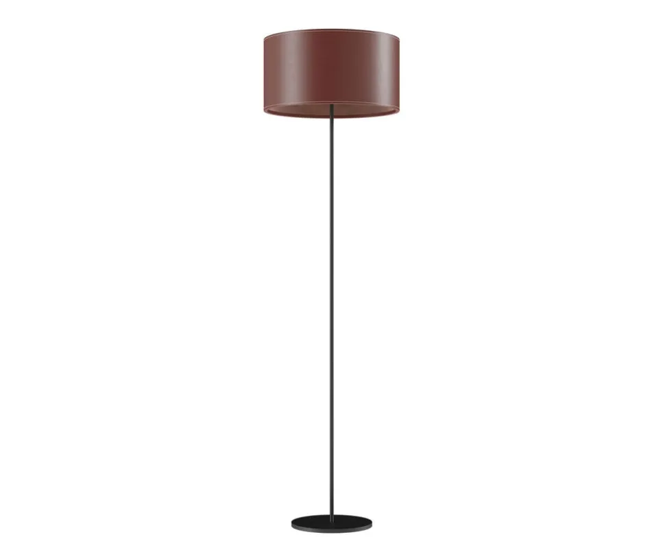 Cylinder Golvlampa Läder | 42 cm | Oak
