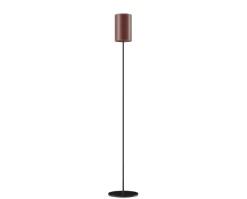 Cylinder Golvlampa Läder | 14 cm | Oak