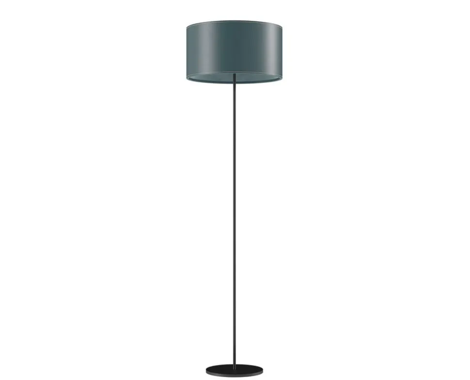 Cylinder Golvlampa Läder | 42 cm | Ocean Blue
