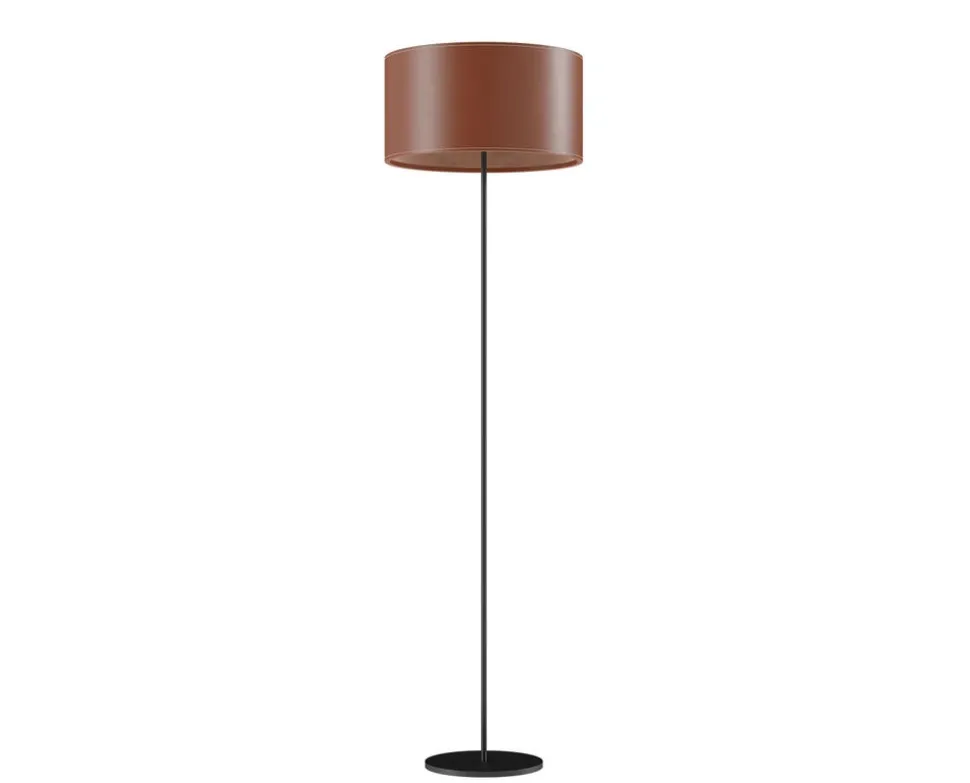 Cylinder Golvlampa Läder | 42 cm | Polo