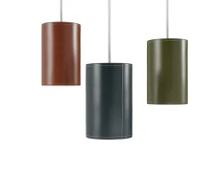 Cylinder Pendel Läder | 50 cm | Black